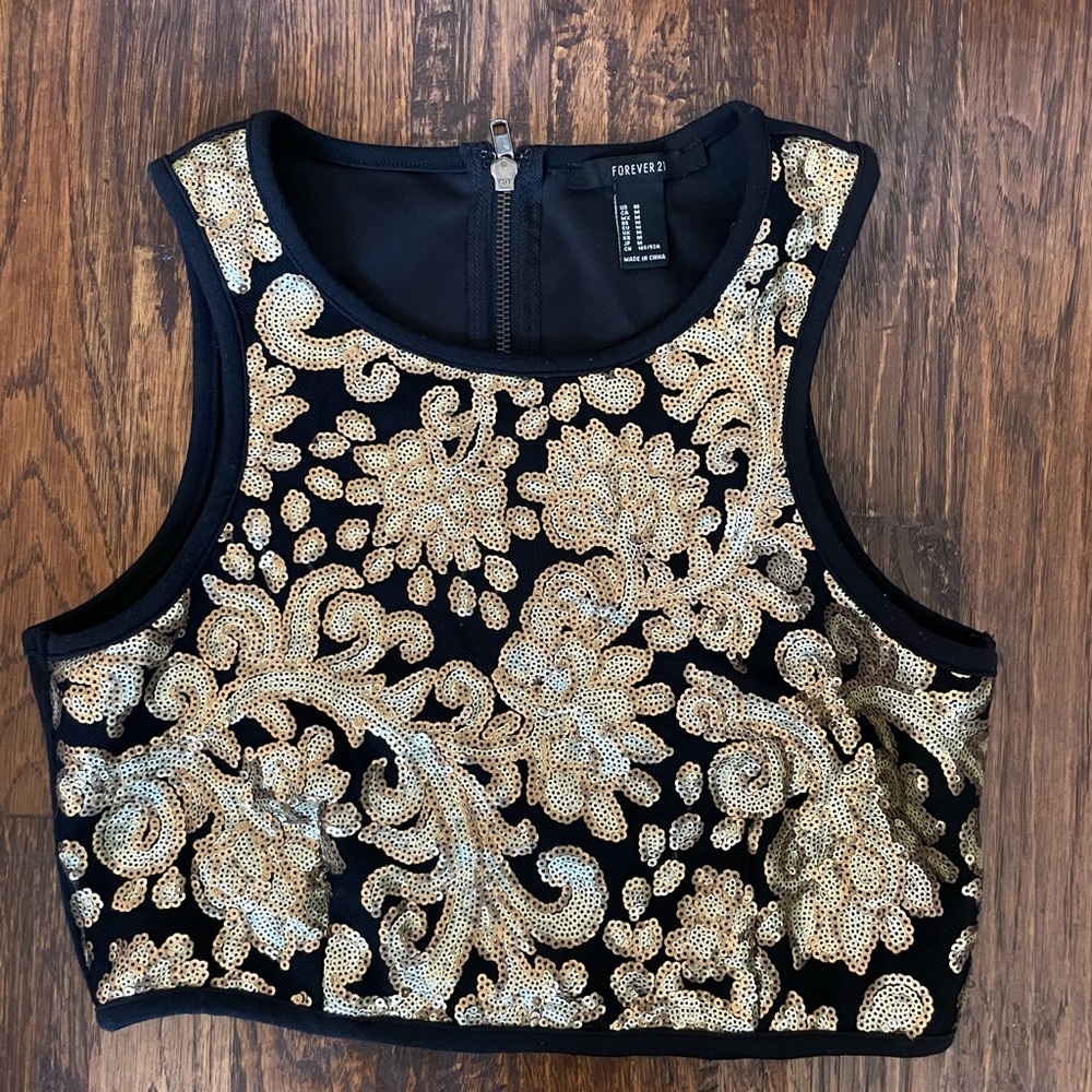 Gold Crop Top